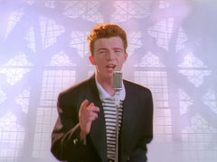Rick Roll QR Code Leather Patch Hat