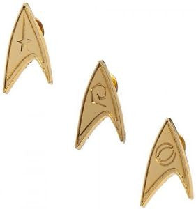 Star Trek Gold Color Metal Lapel Pins
