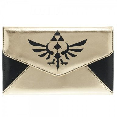 Zelda Logo Black/Gold Envelope Wallet