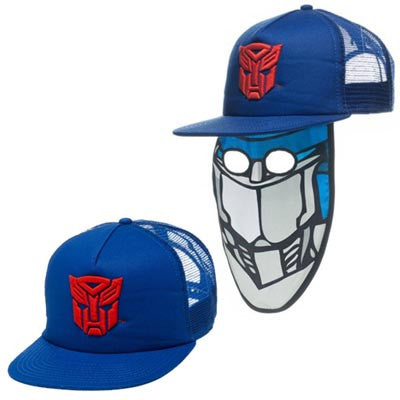 Transformers Autobots Trucker Hat w/ Face Mask
