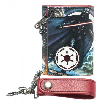Star Wars Darth Vader Metal Badge Chain Wallet