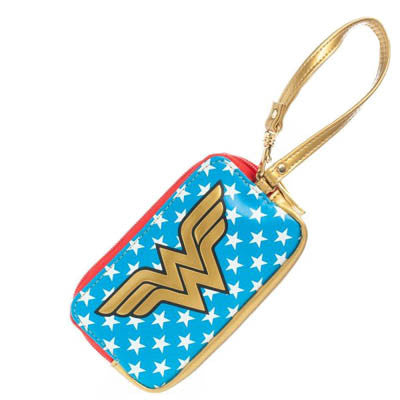 Wonder Woman Double Zip Wristlet Wallet